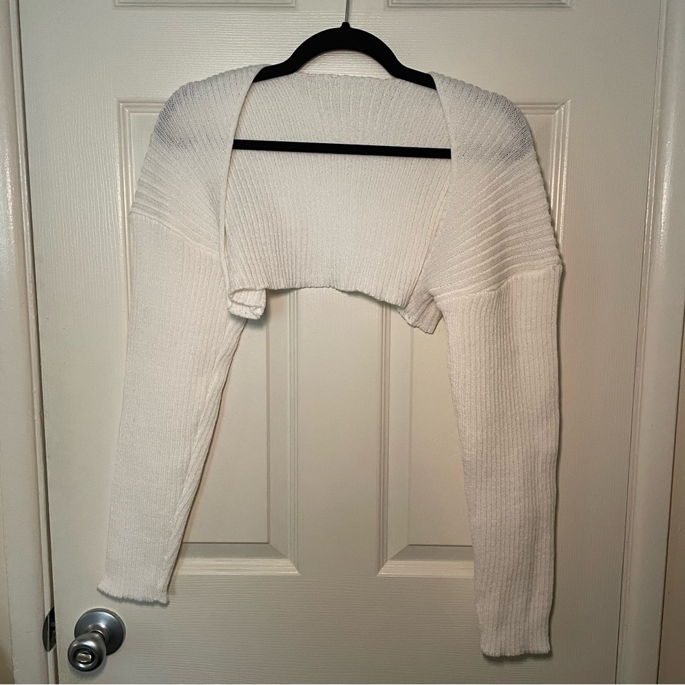 White Knit Bolero
